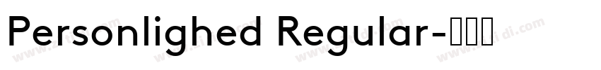 Personlighed Regular字体转换